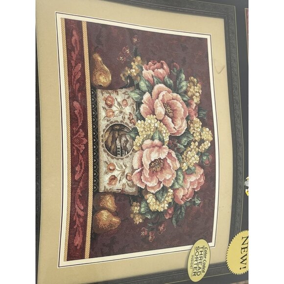 Dimensions Gold Collection Peony Needlepoint Kit Pamela Gladding NIP 20019 - Picture 2 of 11
